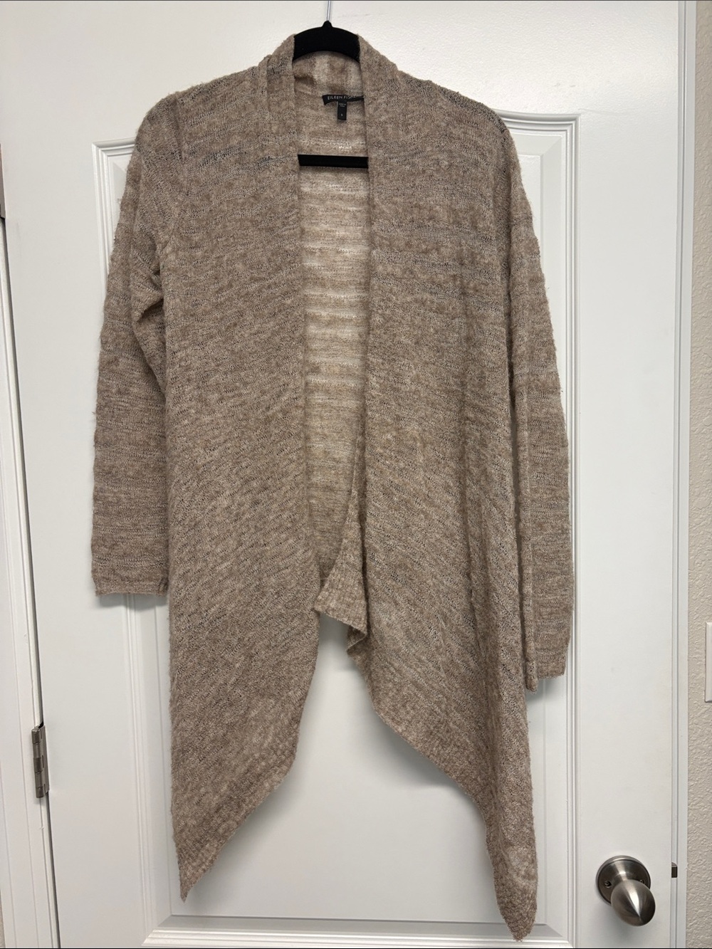 Eileen Fisher Airy Baby Alpaca Open Knit Cardigan